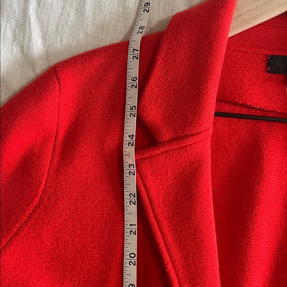 J. Crew open-front long sweater-blazer red size XS - Picture 7 of 9